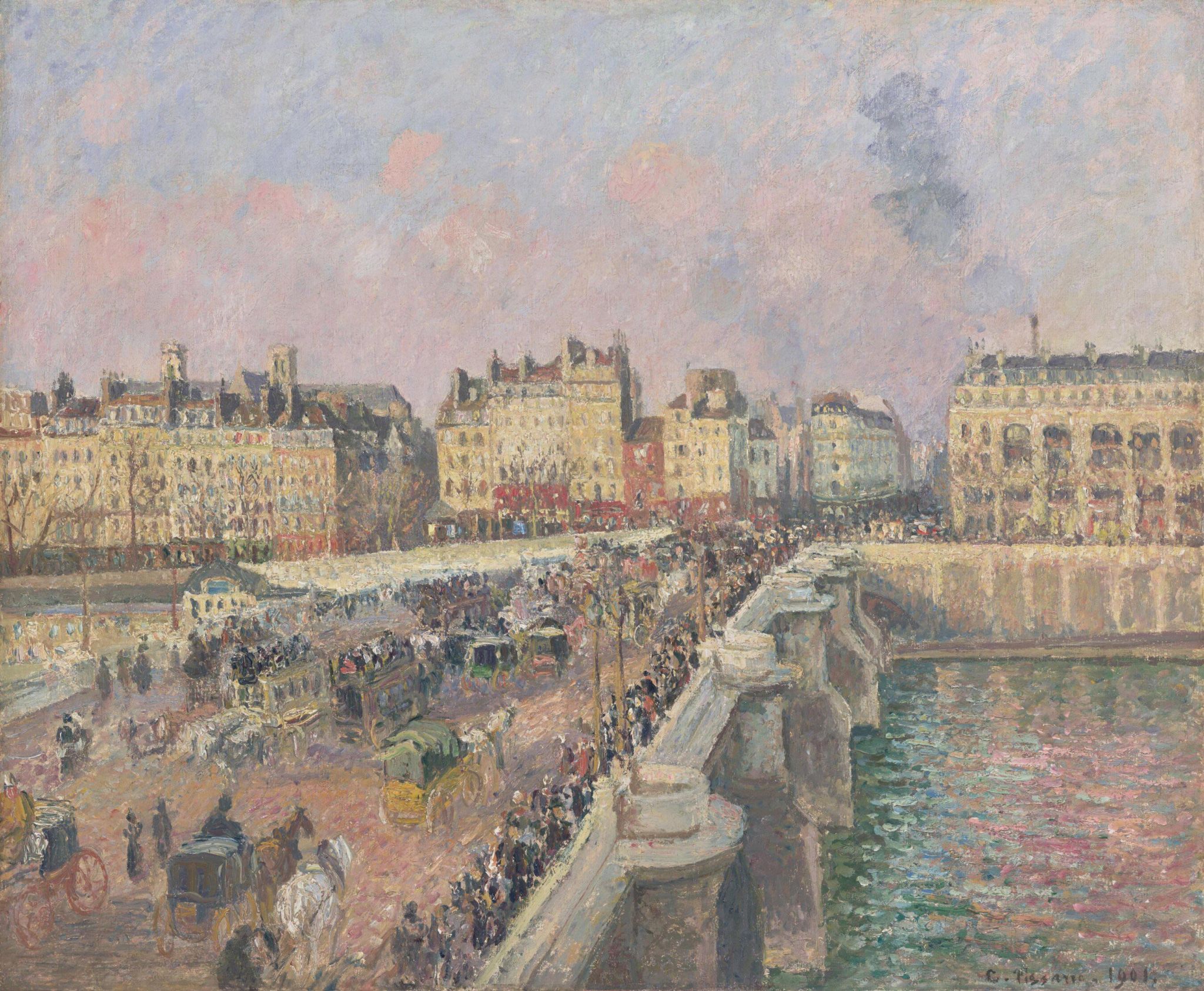 Camille Pissarro, “The Pont-Neuf, Afternoon, Sunlight” (1901). Denver Art Museum