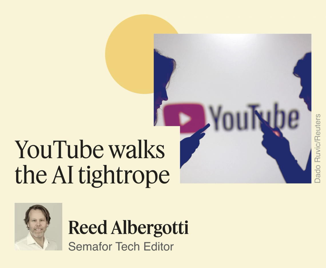 YouTube walks the AI tightrope.