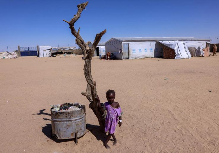 A five-year-old Sudanese refugee living in Chad.