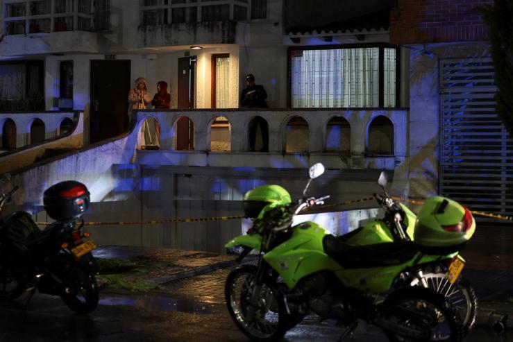 A crime scene in Colombia.