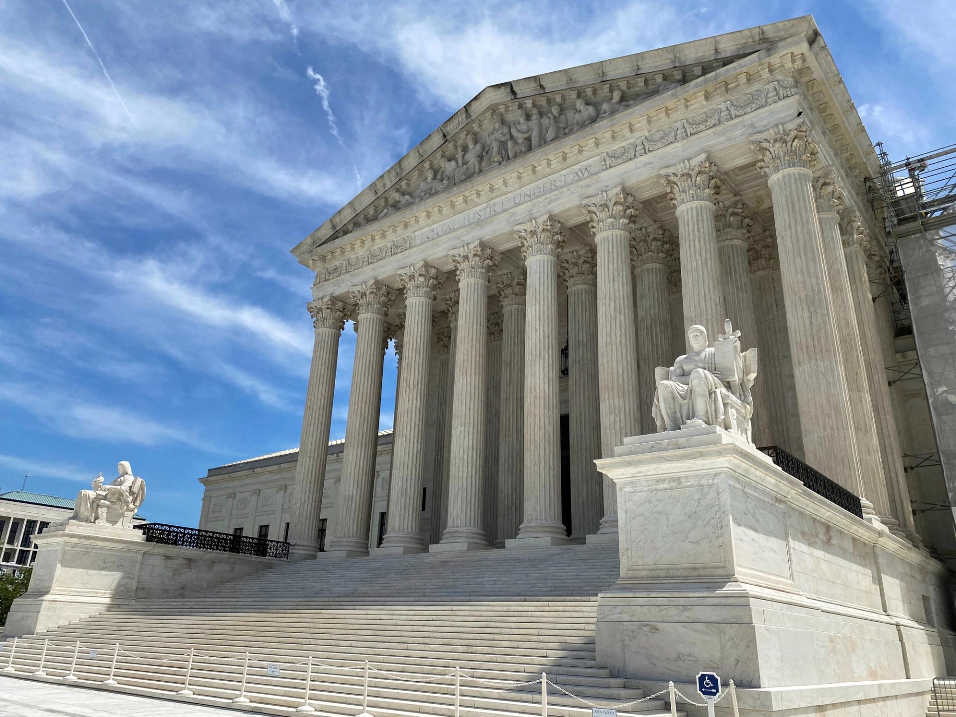 A general view of the US Supreme Court building in Washington, D.C., on June 1, 2024.