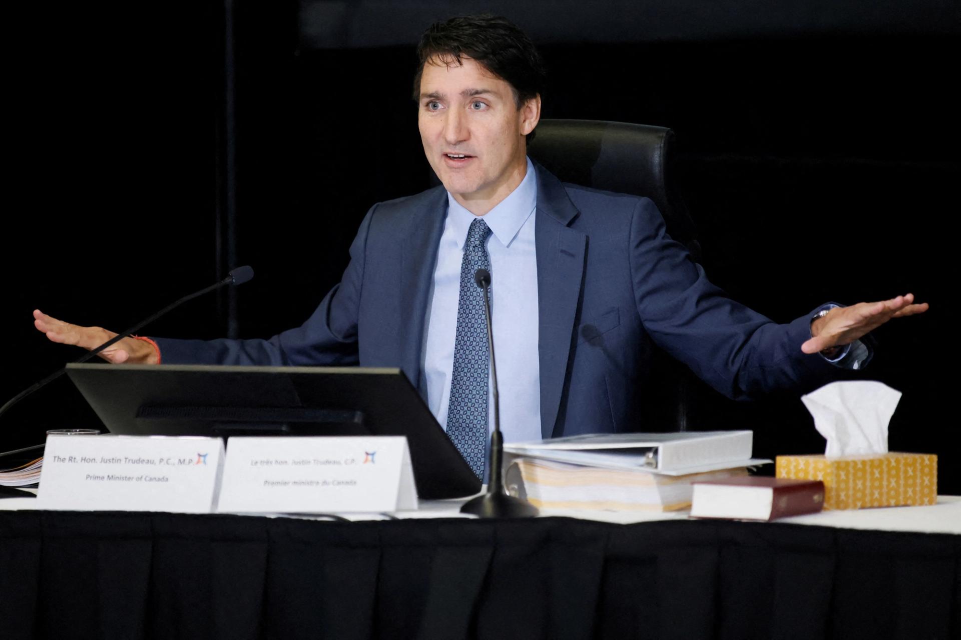 Canada’s Prime Minister Justin Trudeau in Ottawa