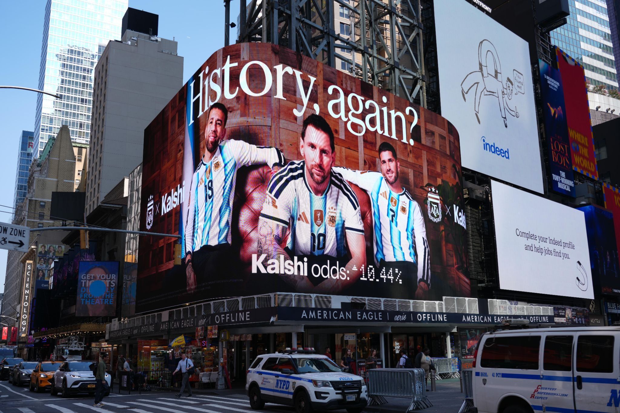 Kalshi ad in Times Square