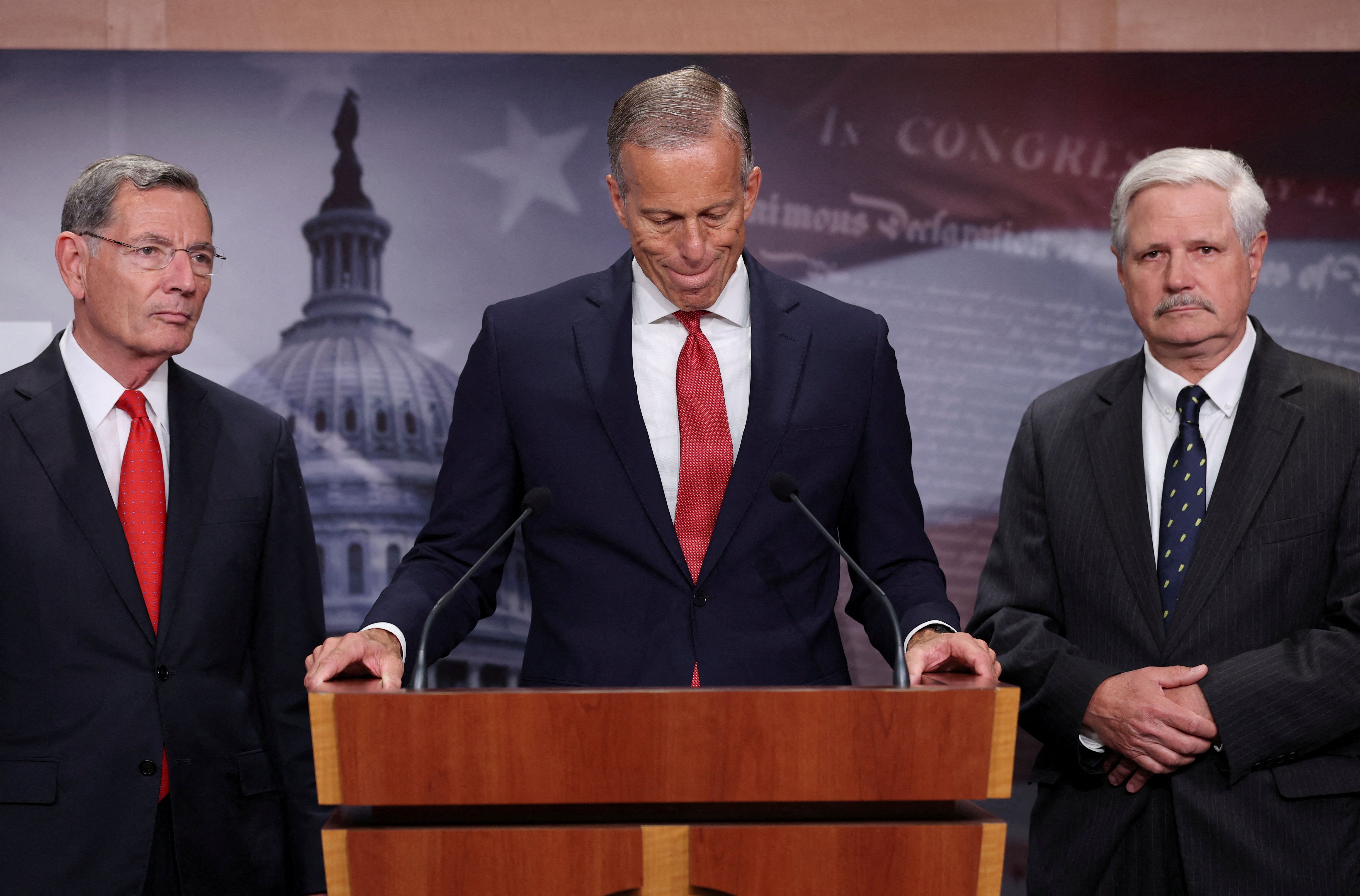 Senators John Thune, John Barrasso, and John Hoeven 
