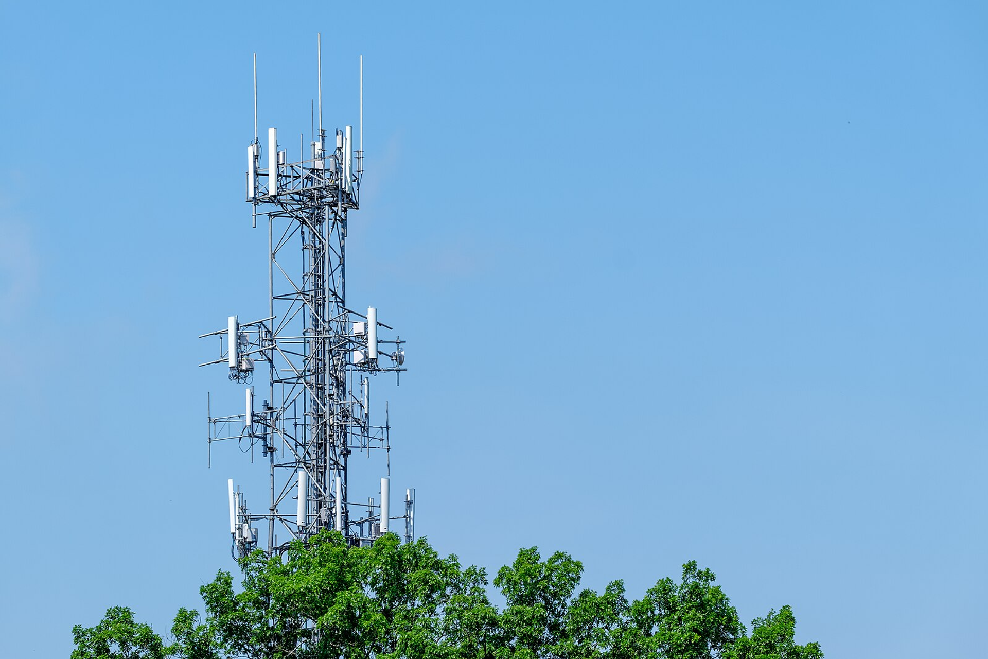 A cellphone tower. 