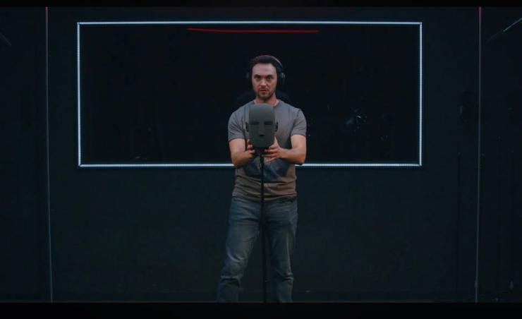 A still form Hampstead Theatre’s YouTube trailer for “A Ghost in Your Ear.”