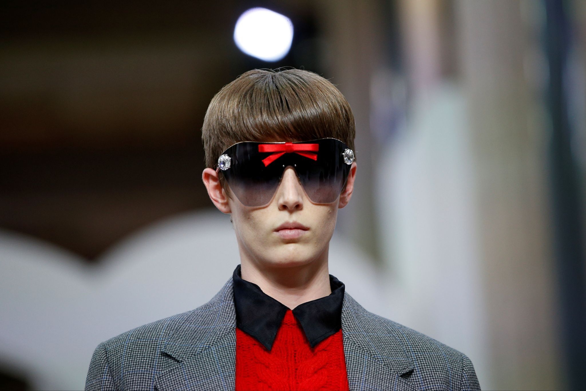 A model sporting Miu Miu 