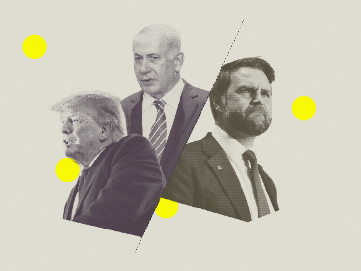 President Donald Trump, Israeli Prime Minister Benjamin Netanyahu, Vice President JD Vance