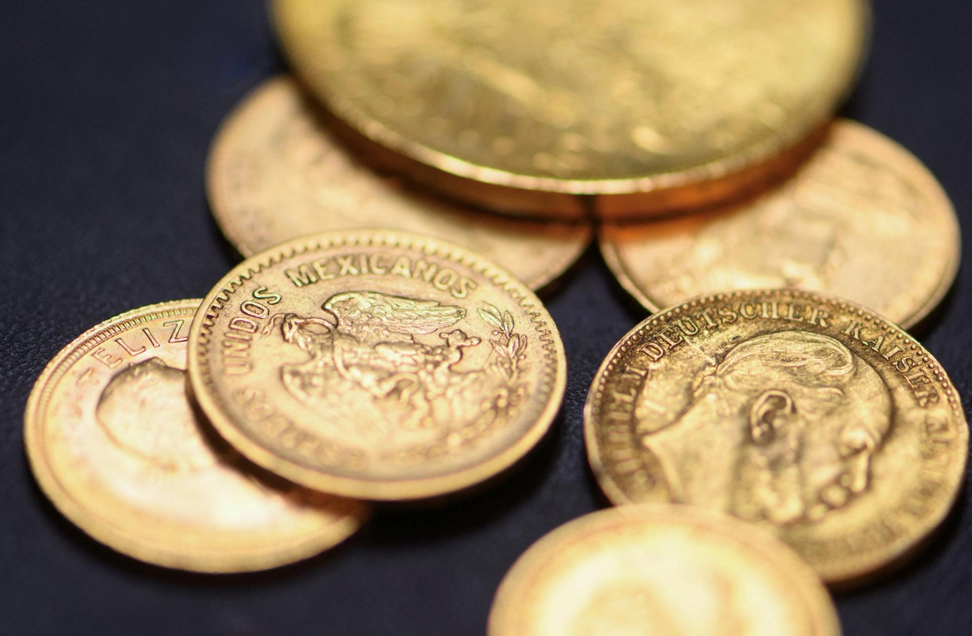 Gold coins.