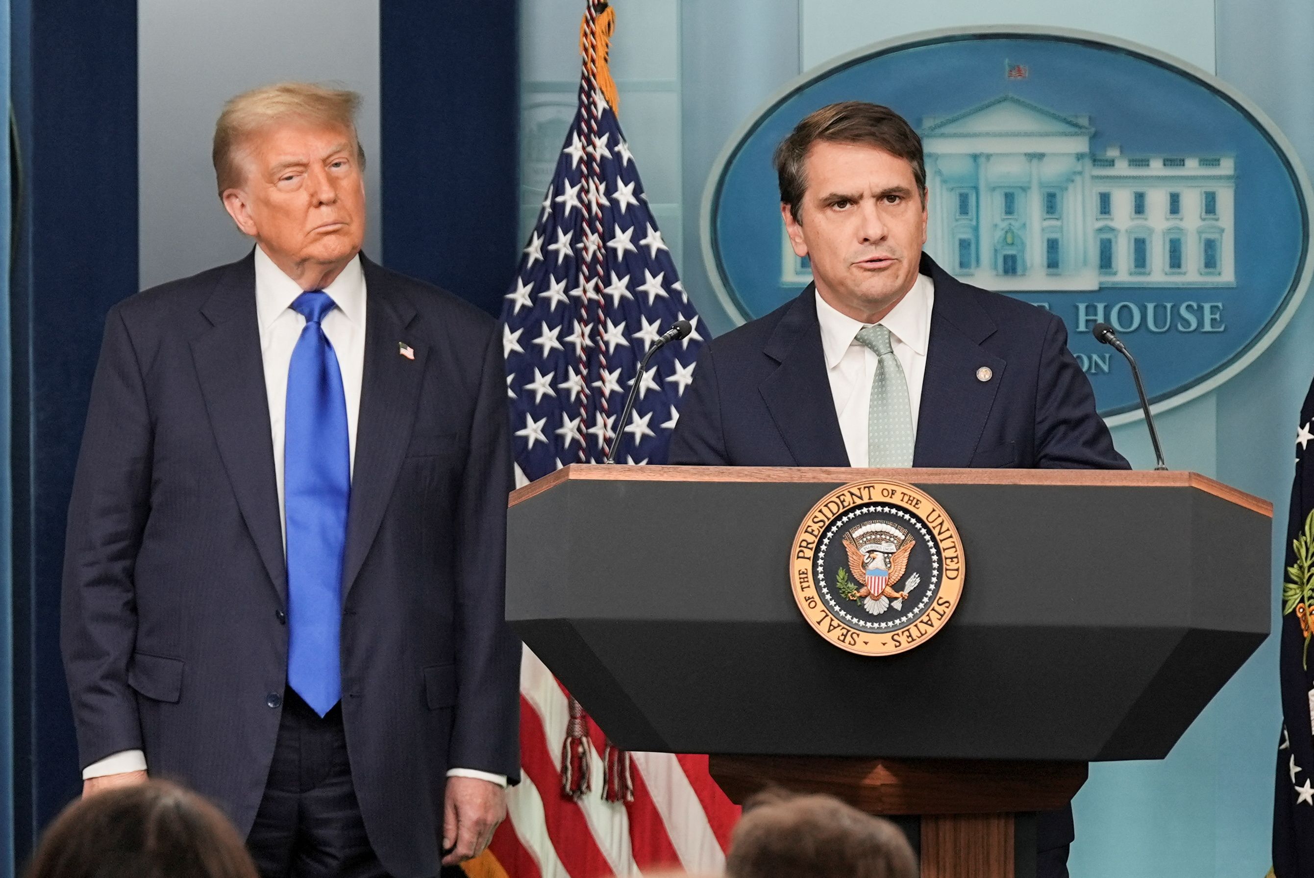 Tom Blanche and Donald Trump