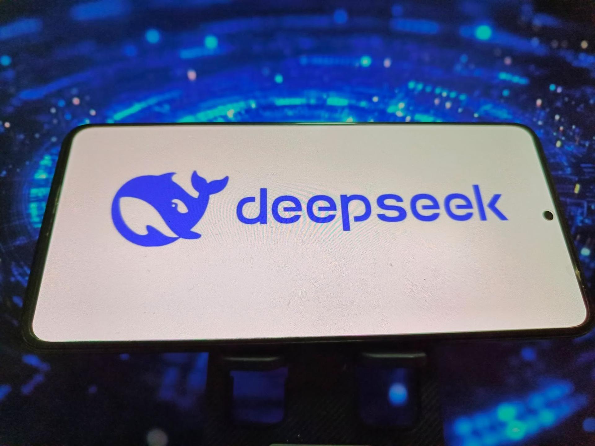 A photo of the DeepSeek logo