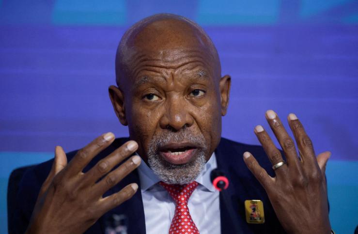 South Africa’s Reserve Bank Governor Lesetja Kganyago at a press conference concluding the G20 finance meeting in Durban in July 18, 2025.