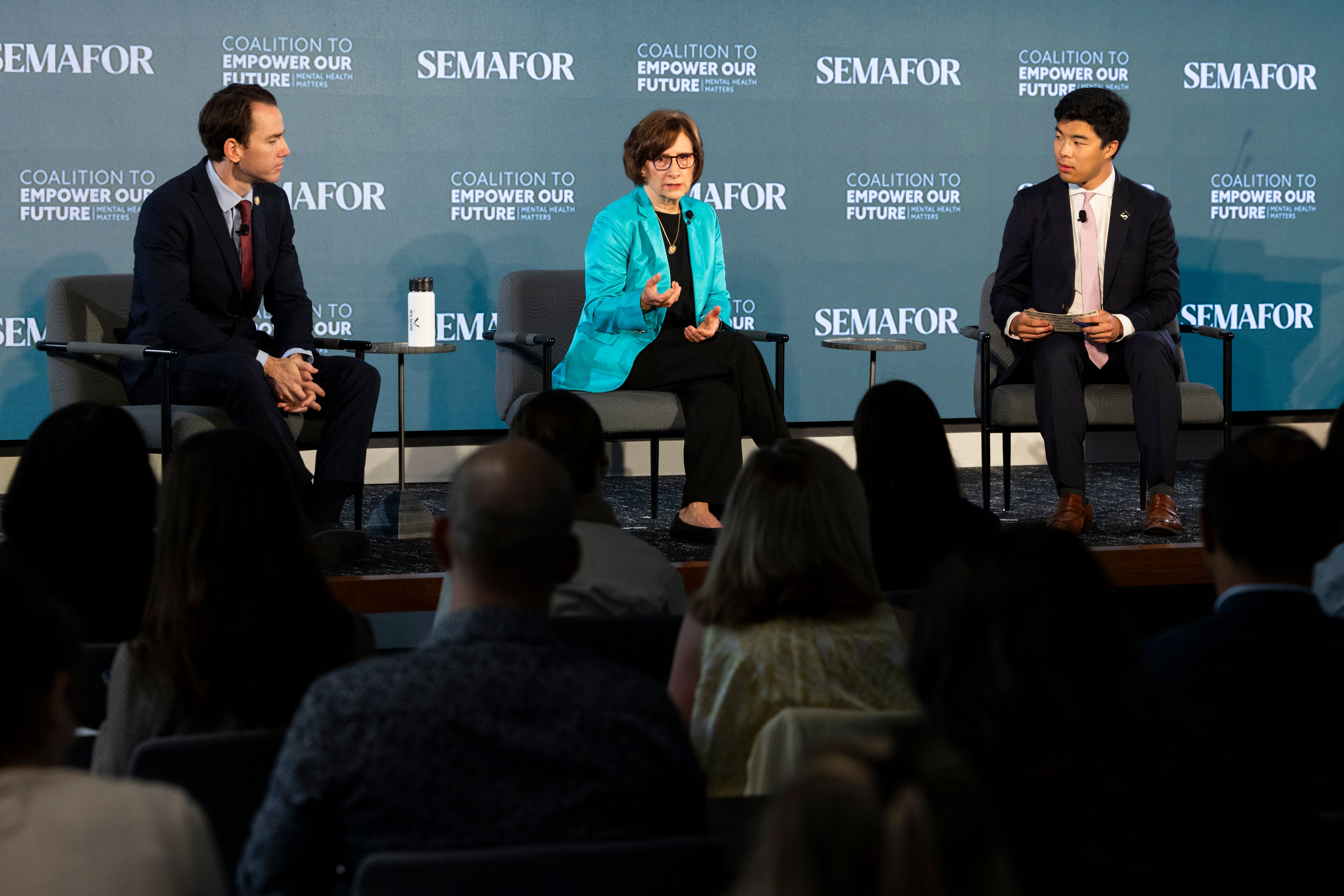 Reps. Kevin Kiley, I-Calif, and Suzanne Bonamici, D-Ore. speak to Semafor’s Nicholas Wu