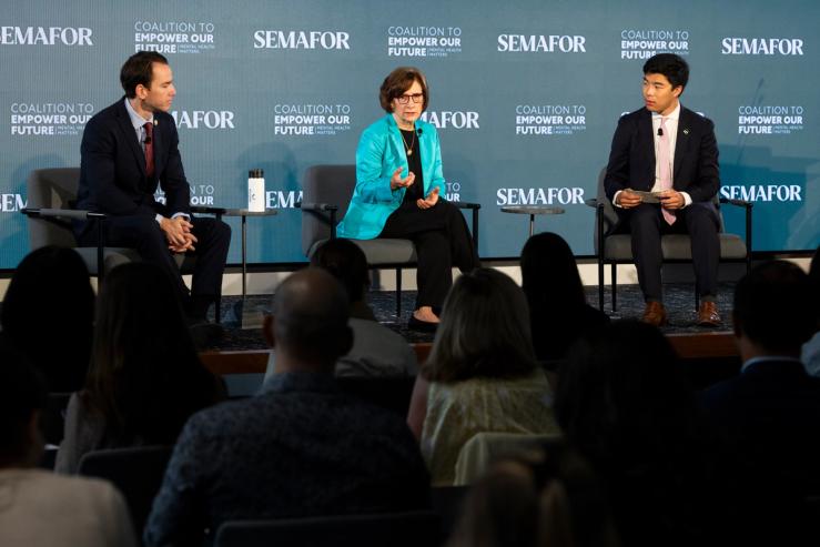 Reps. Kevin Kiley, I-Calif, and Suzanne Bonamici, D-Ore. speak to Semafor’s Nicholas Wu