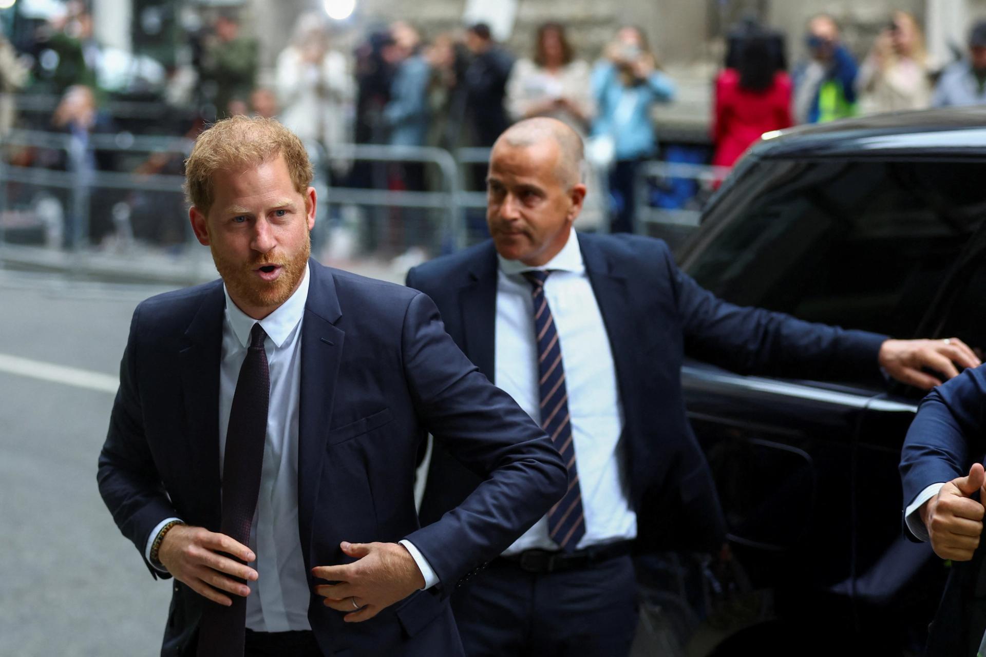 Britain's Prince Harry, Duke of Sussex arrives the Rolls Building of the High Court in London, Britain June 6, 2023. REUTERS/Hannah McKay