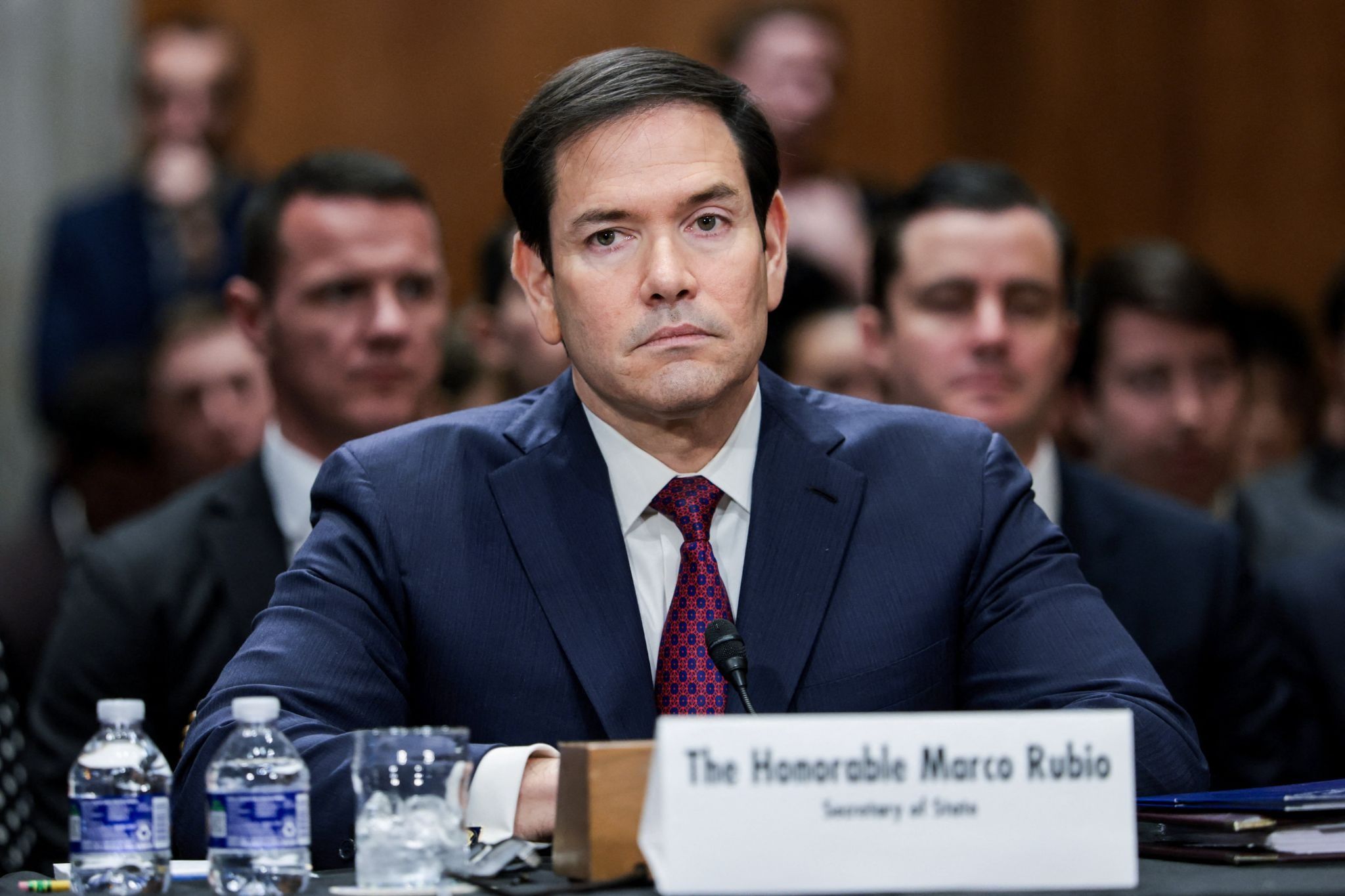 US Secretary of State Marco Rubio testifies in the Senate