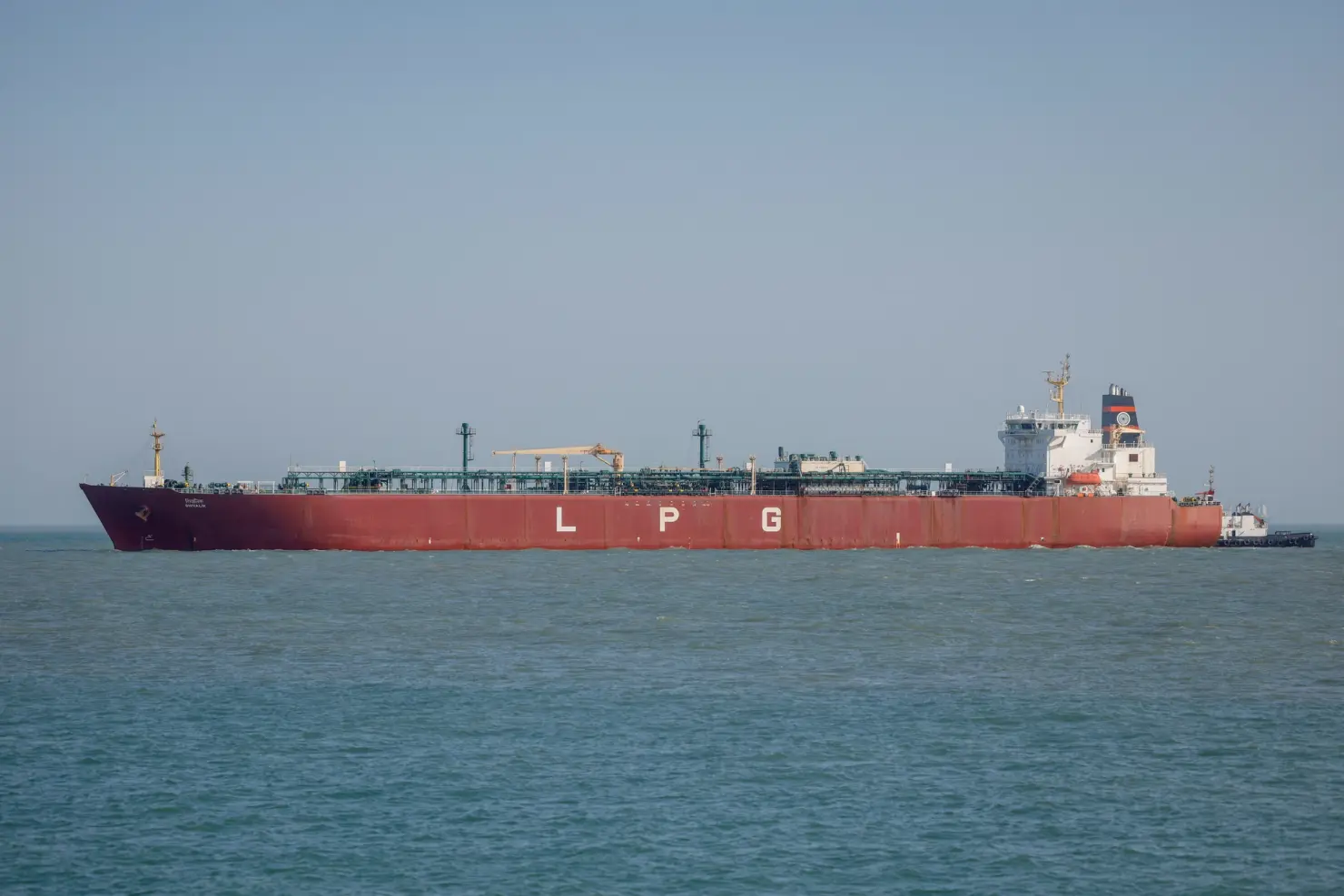An oil tanker.