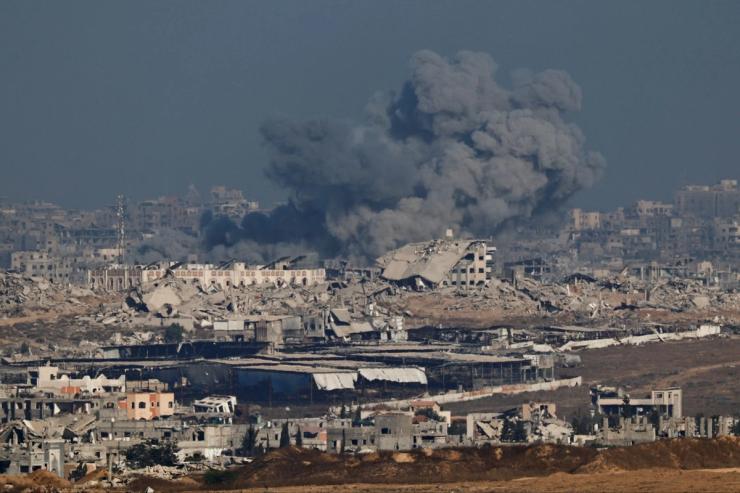 The aftermath of a strike in Gaza
