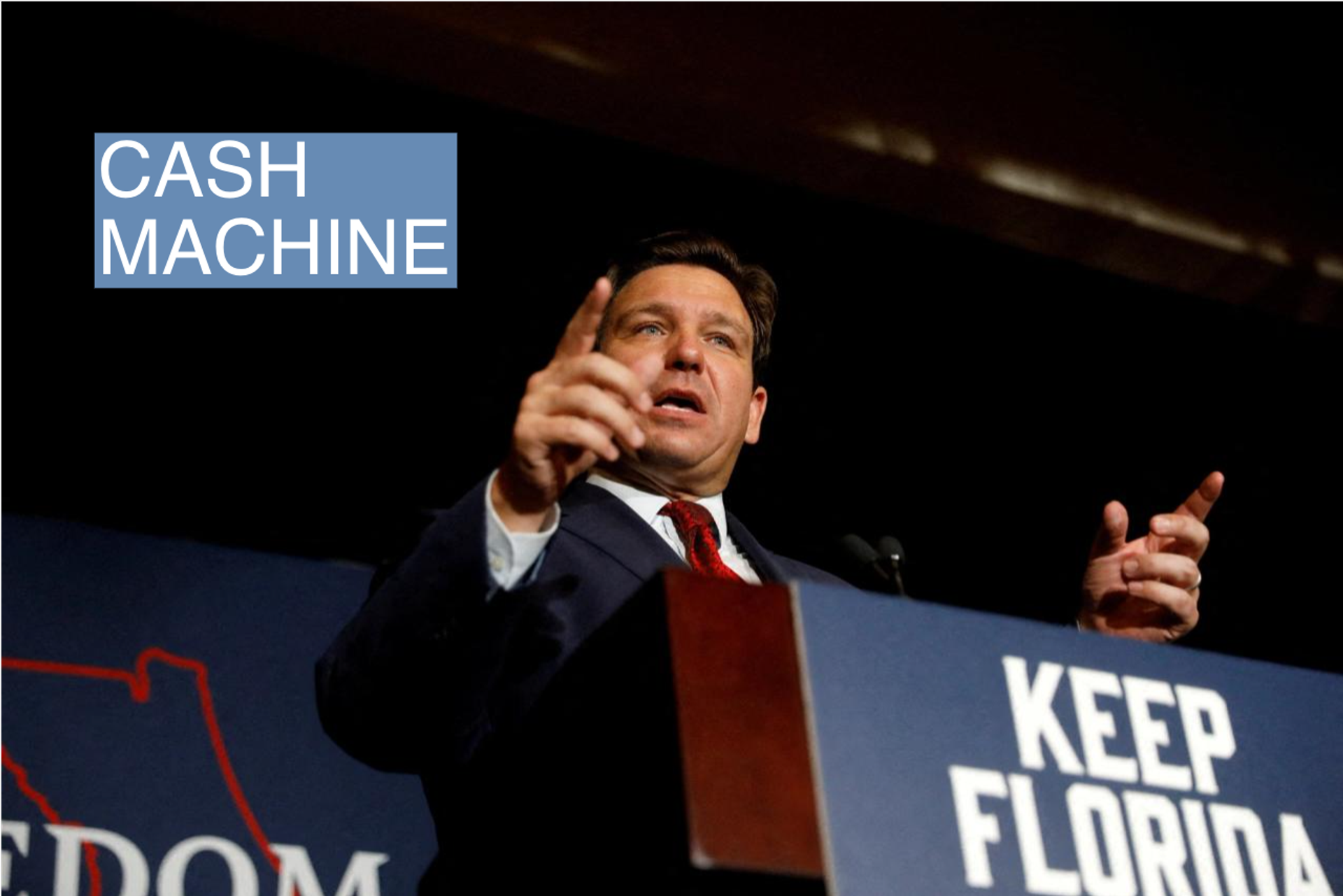 Florida Governor Ron DeSantis speaks in Tampa, Florida, U.S., August 24, 2022. 