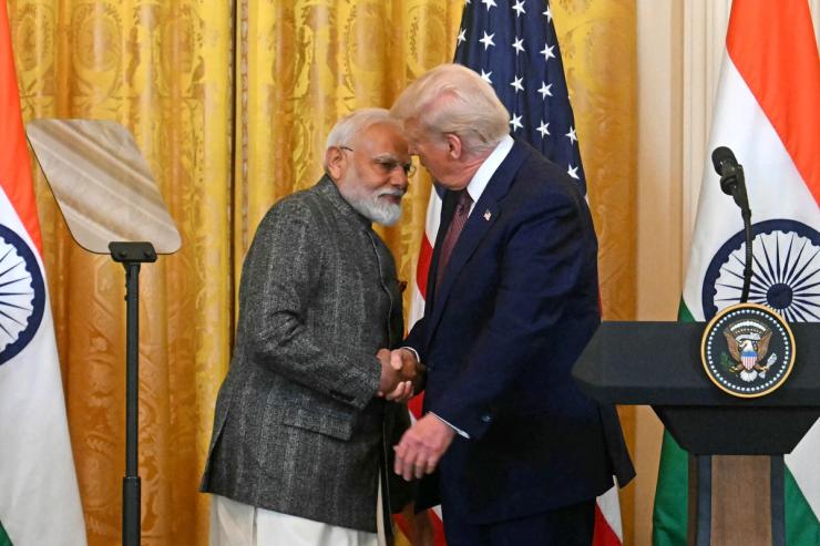 US President Donald Trump and Indian Prime Minister Narendra Modi.