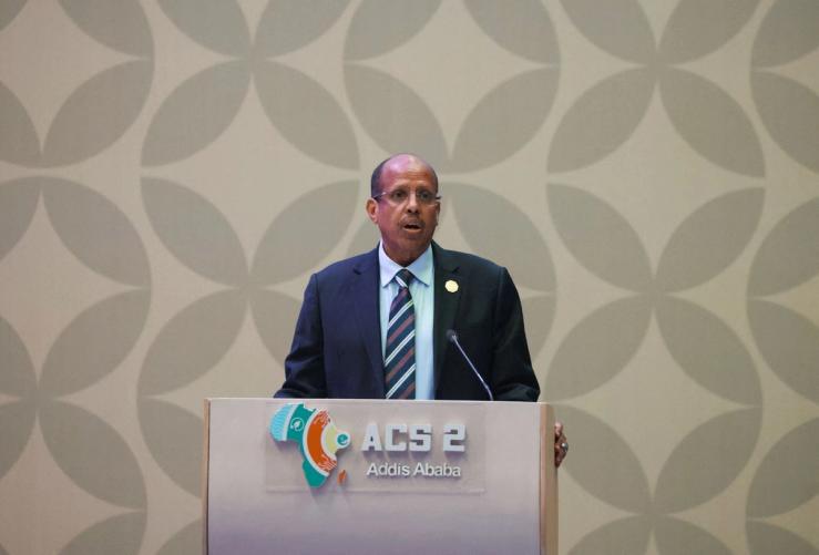 African Union Commission Chairperson, Mahmoud Ali Youssouf, at the summit.