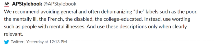 AP “The French” tweet
