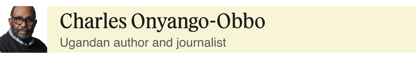 Charles Onyango-Obbo, Ugandan author and journalist.