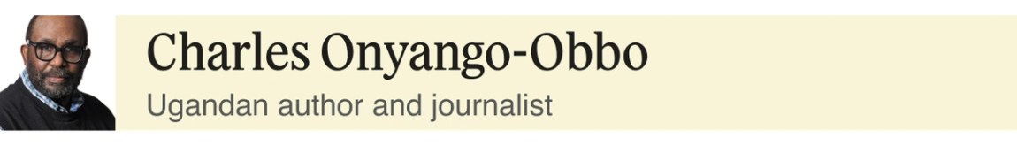 Charles Onyango-Obbo, Ugandan author and journalist.