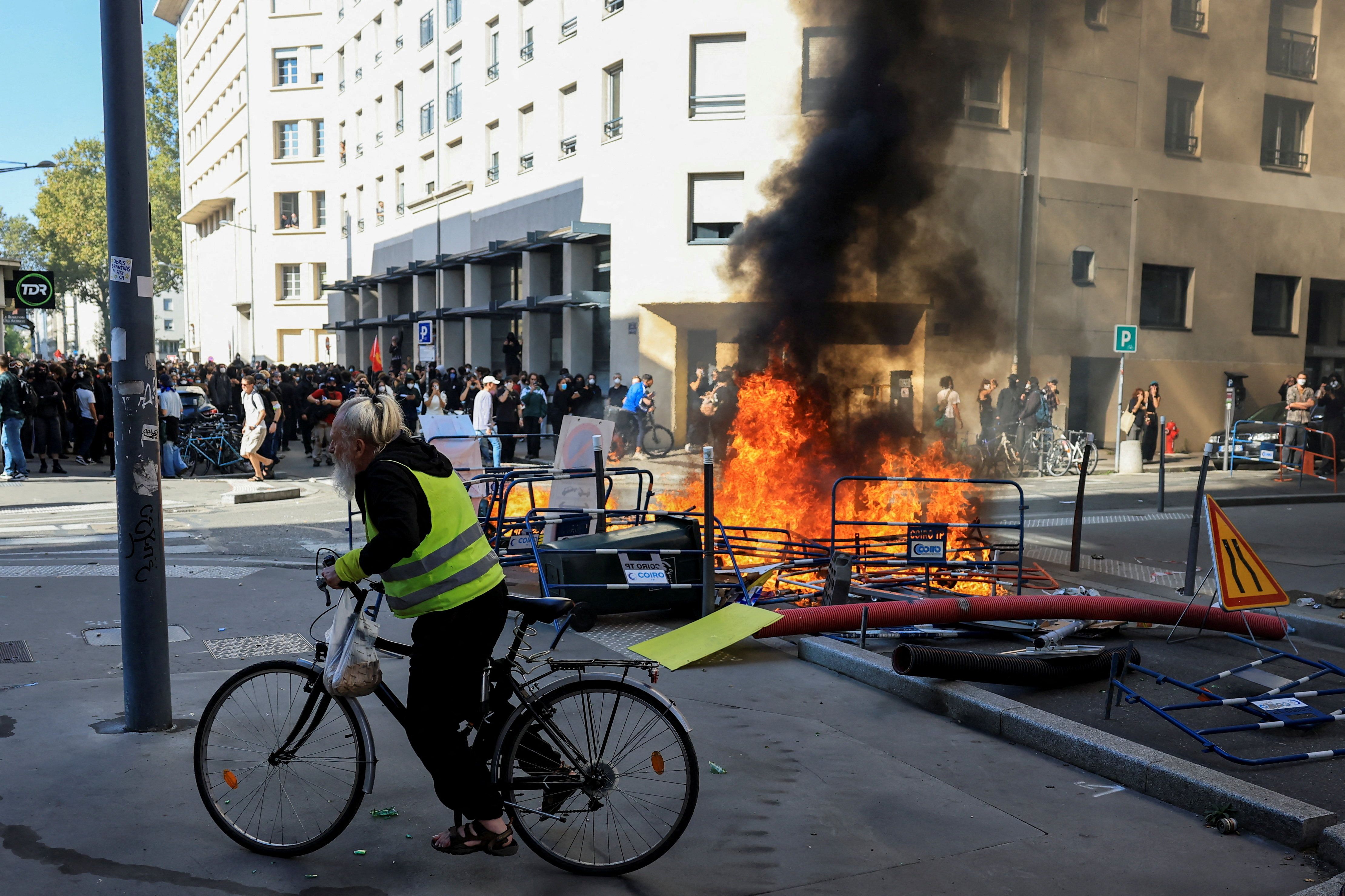 Politial unrest in France.