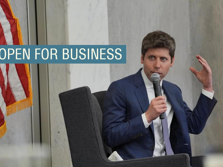 OpenAI CEO Sam Altman speaks during the Federal Reserve’s Integrated Review of the Capital Framework for Large Banks Conference in Washington, DC