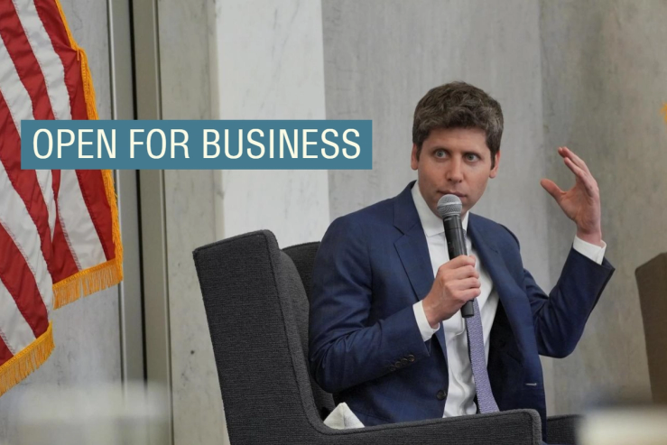 OpenAI CEO Sam Altman speaks during the Federal Reserve’s Integrated Review of the Capital Framework for Large Banks Conference in Washington, DC