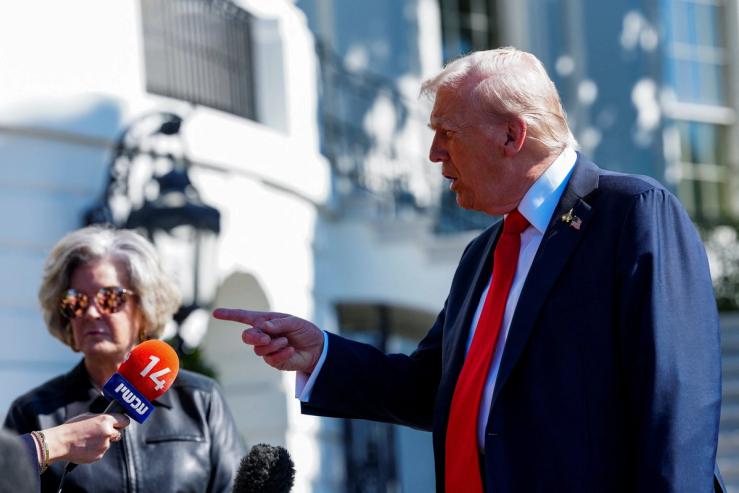 President Donald Trump and his chief of staff, Susie Wiles