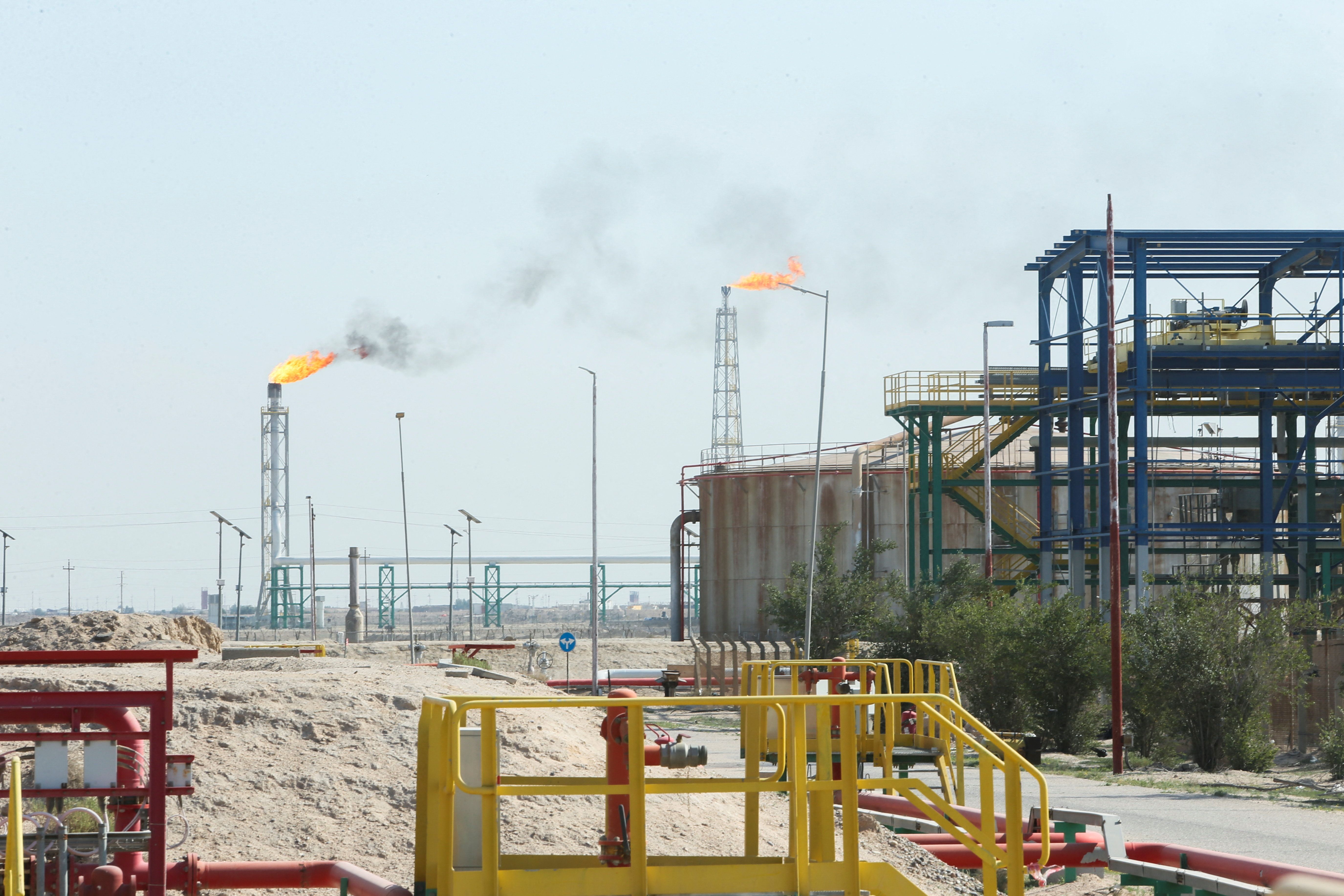 Rumaila oil field, Iraq. 