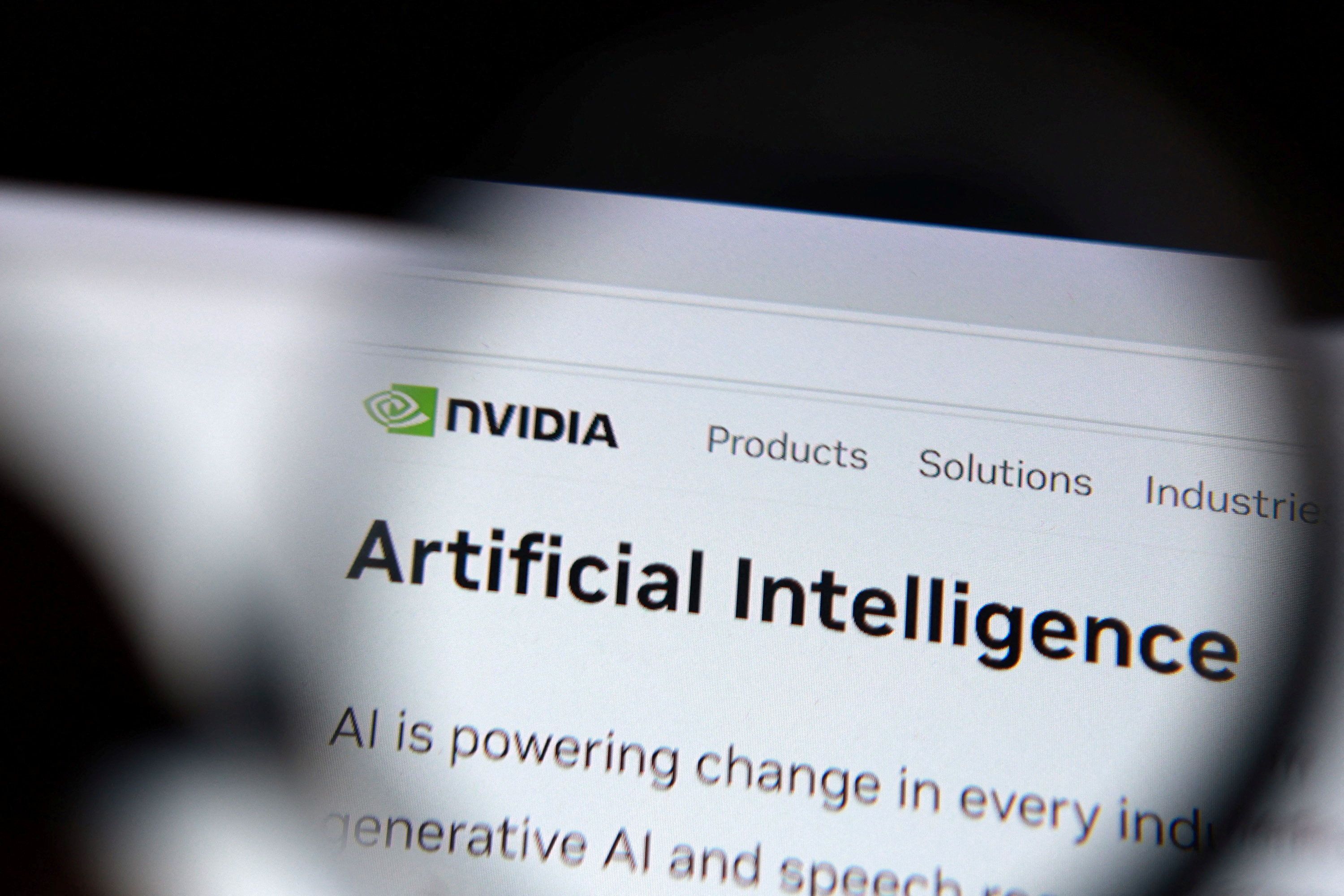 An Nvidia AI website