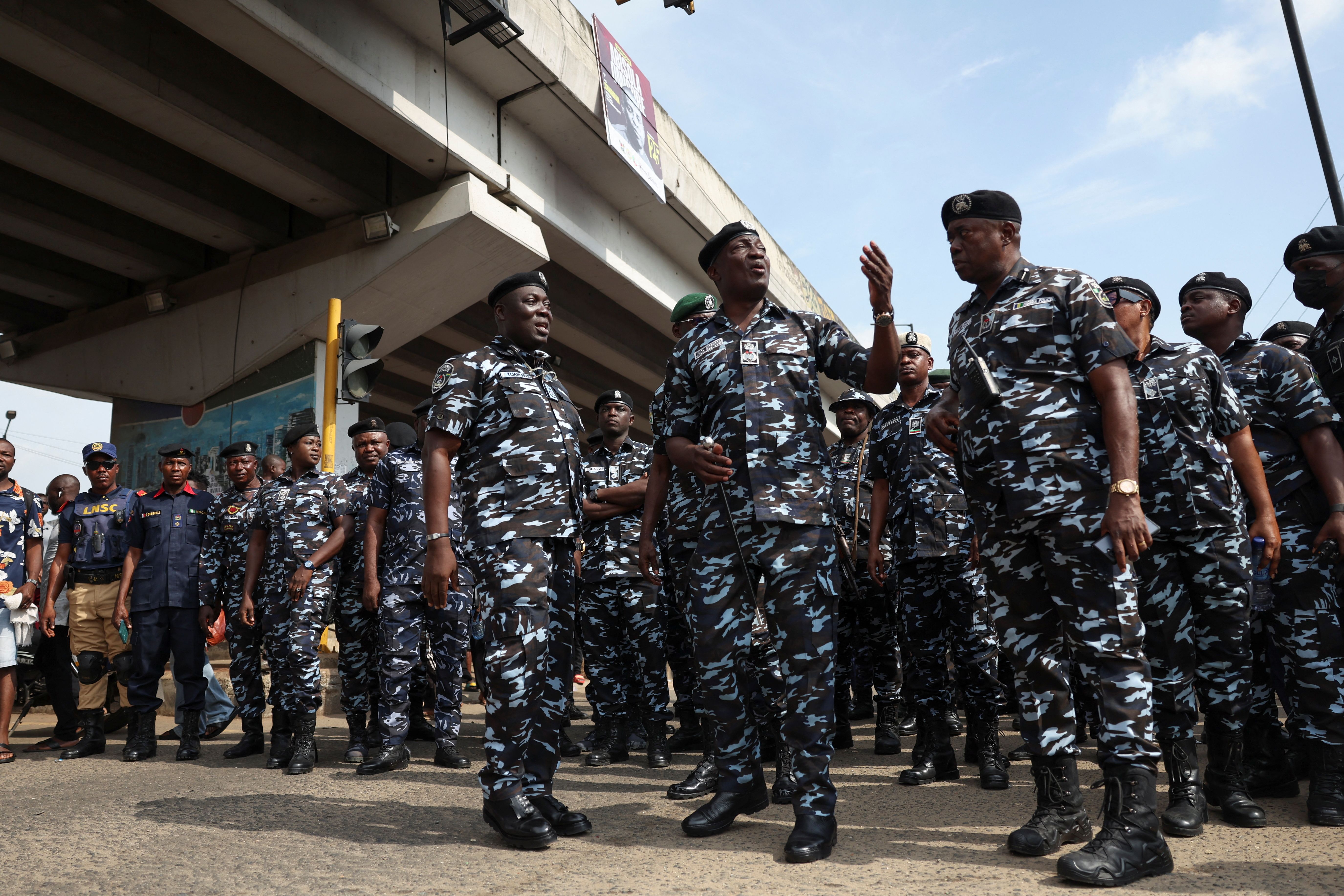 Members of the Nigerian Police Force.