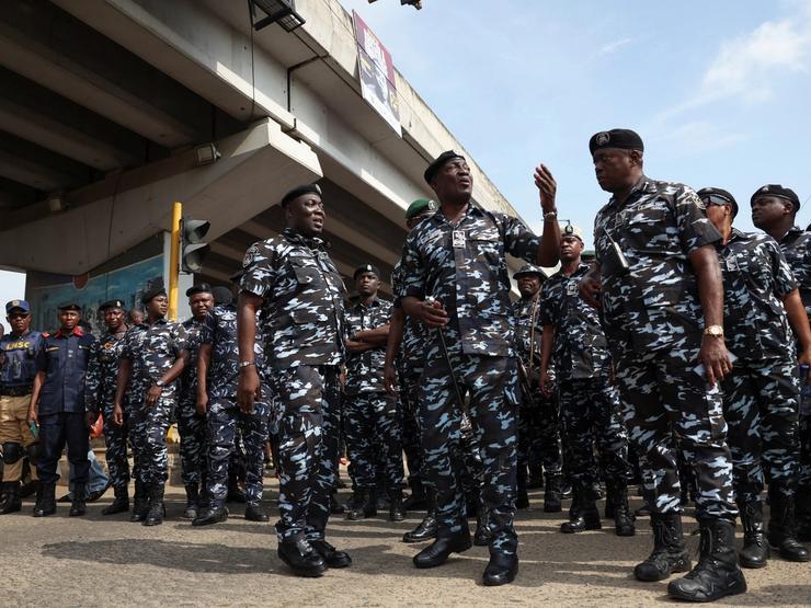 Members of the Nigerian Police Force.