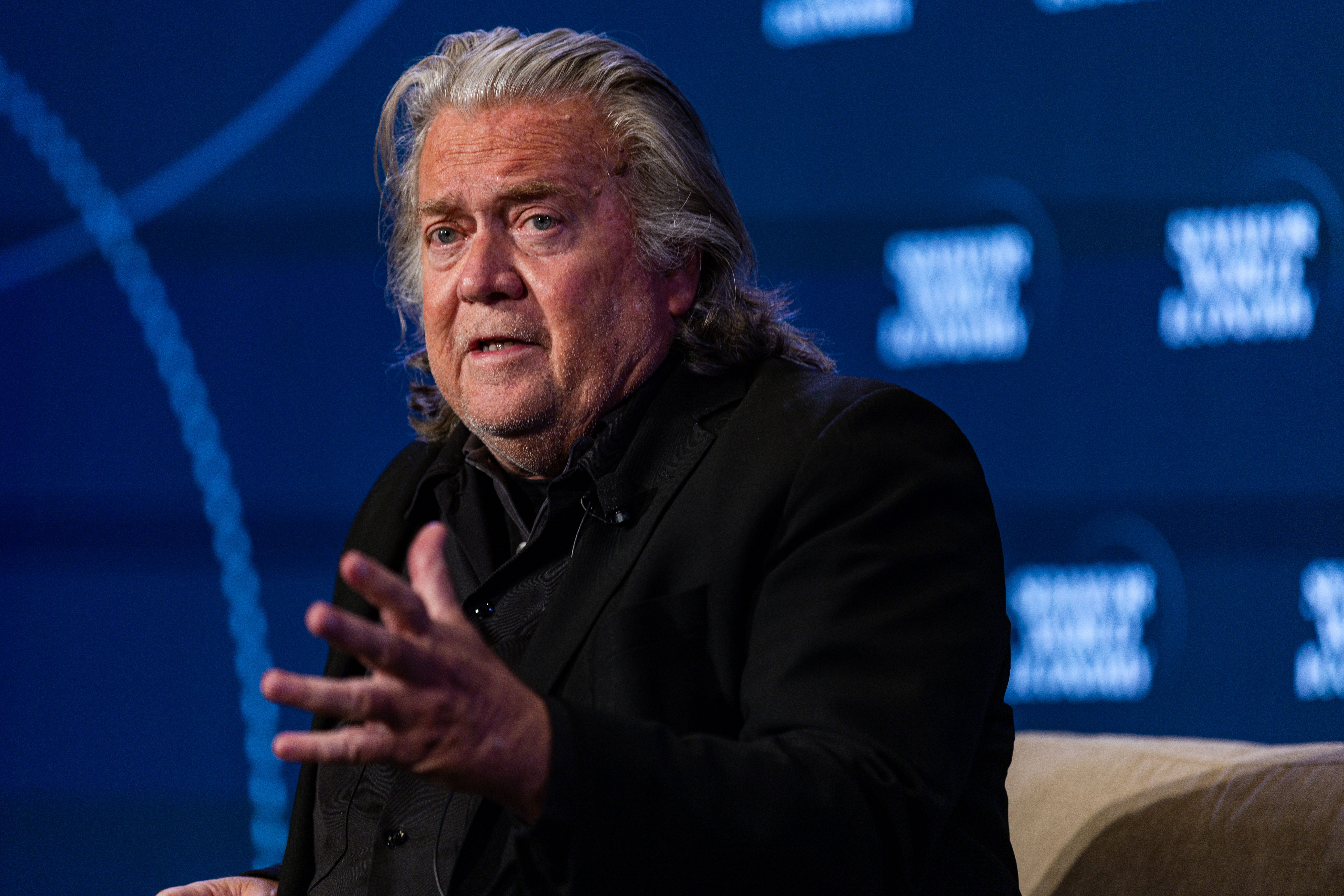 Steve Bannon at Semafor World Economy 2026.