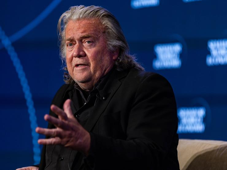 Steve Bannon at Semafor World Economy 2026.