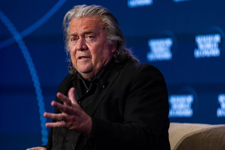 Steve Bannon at Semafor World Economy 2026.