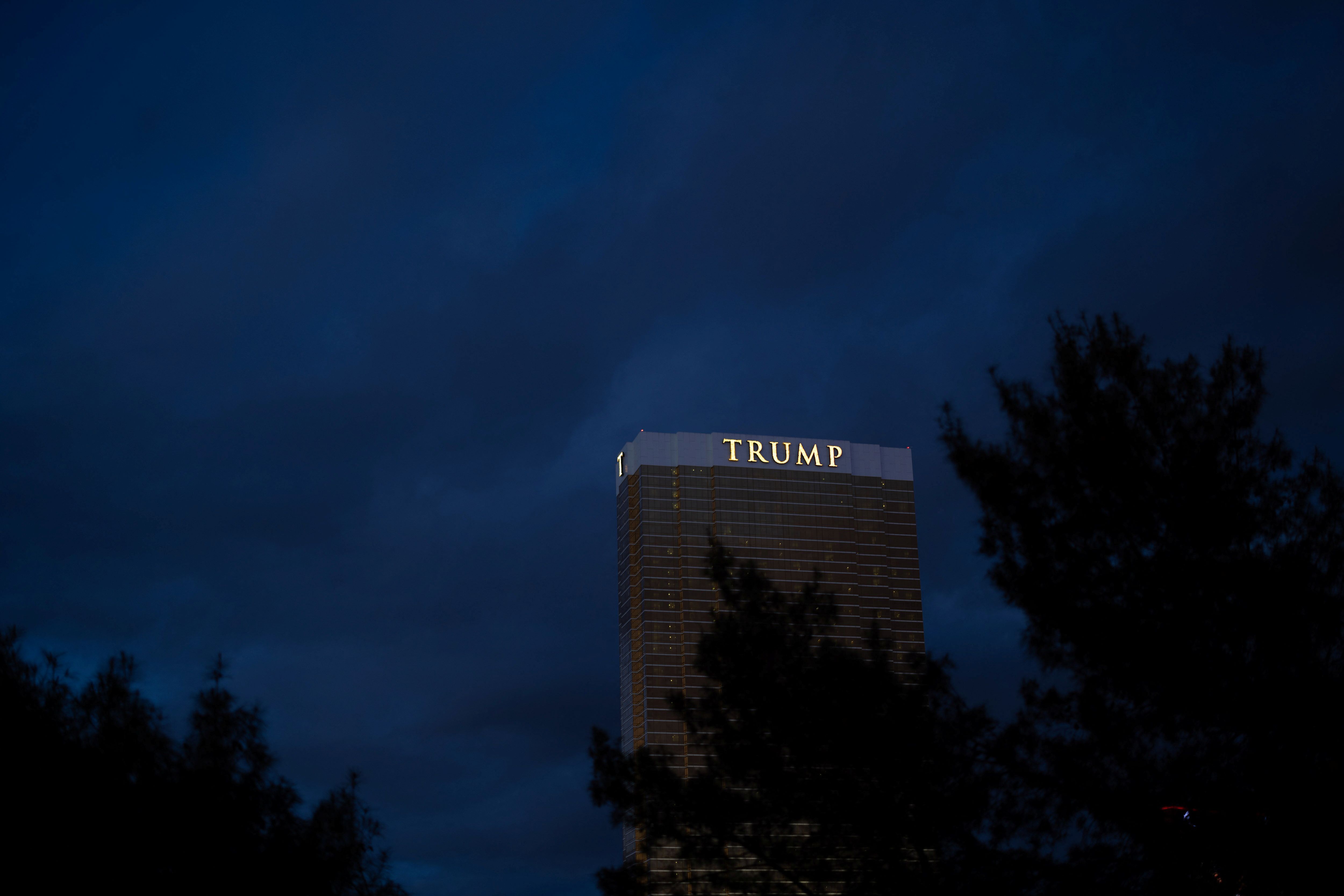 A Trump Tower is seen in Las Vegas, Nevada.