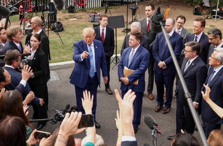 Donald Trump and tech executives