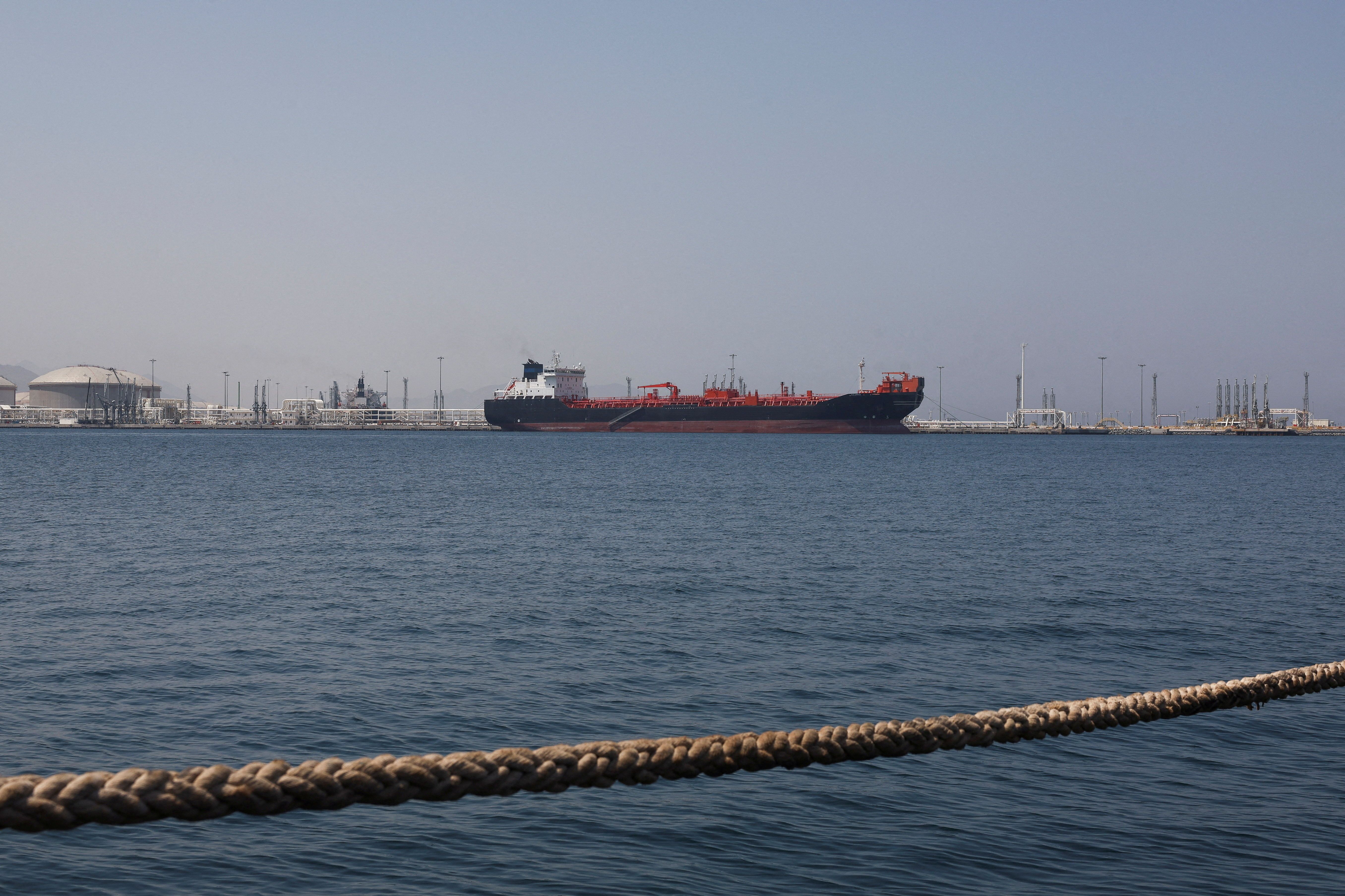 A tanker near Hormuz