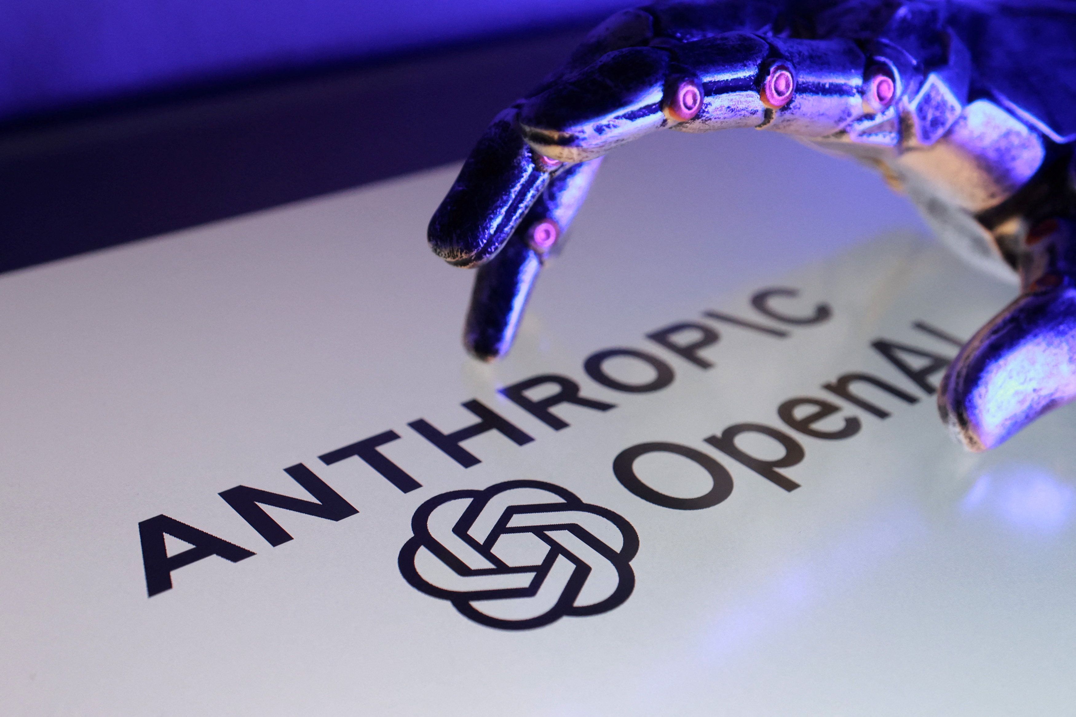 Open AI and Anthropic logos.