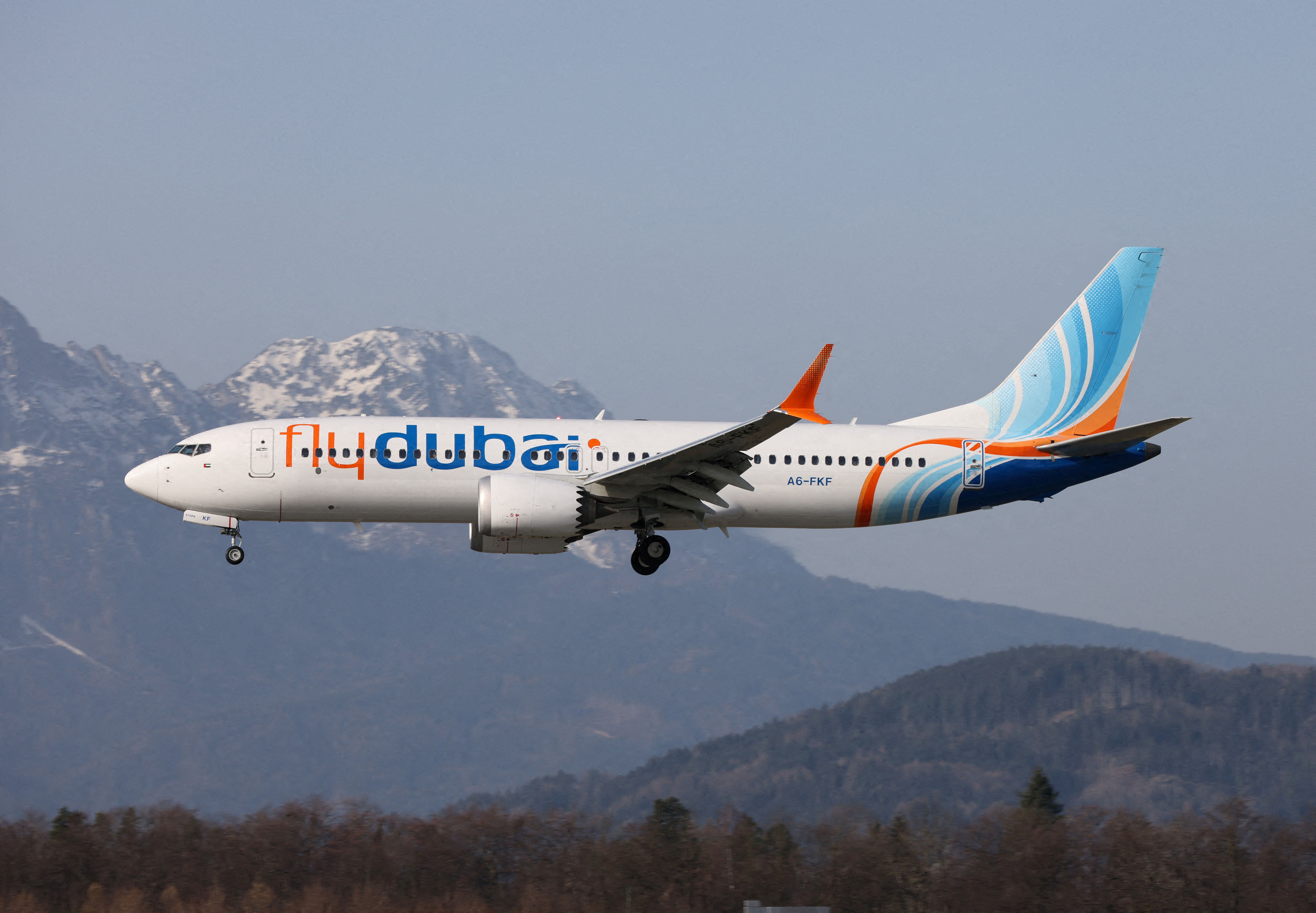 A FlyDubai Boeing aircraft