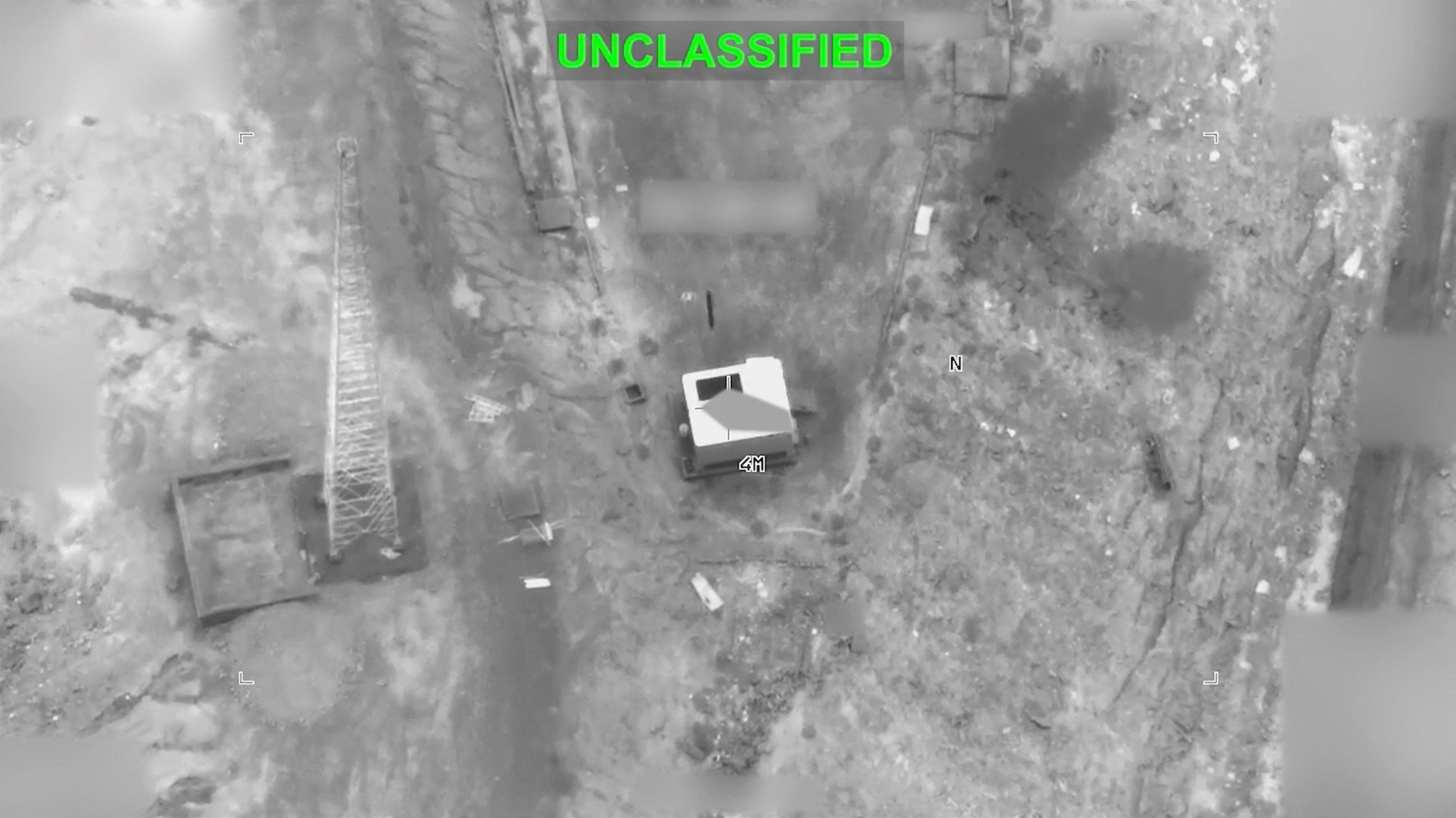 A screengrab from a video obtained from social media on September 1, 2026, shows a view shortly before what U.S. Central Command (CENTCOM) says was a US strike on an Iranian military target. 