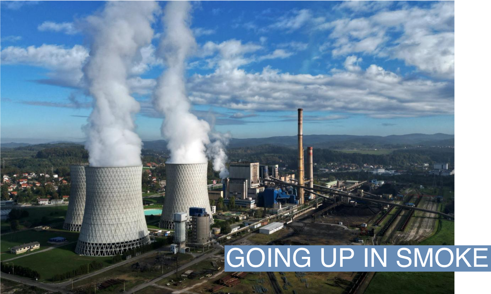 A coal-fired power plant in Tuzla, Bosnia and Herzegovina