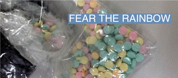 Fentanyl pills found by officers from the Drug Enforcement Administration are seen in this handout picture, in New York, U.S., October 4, 2022.