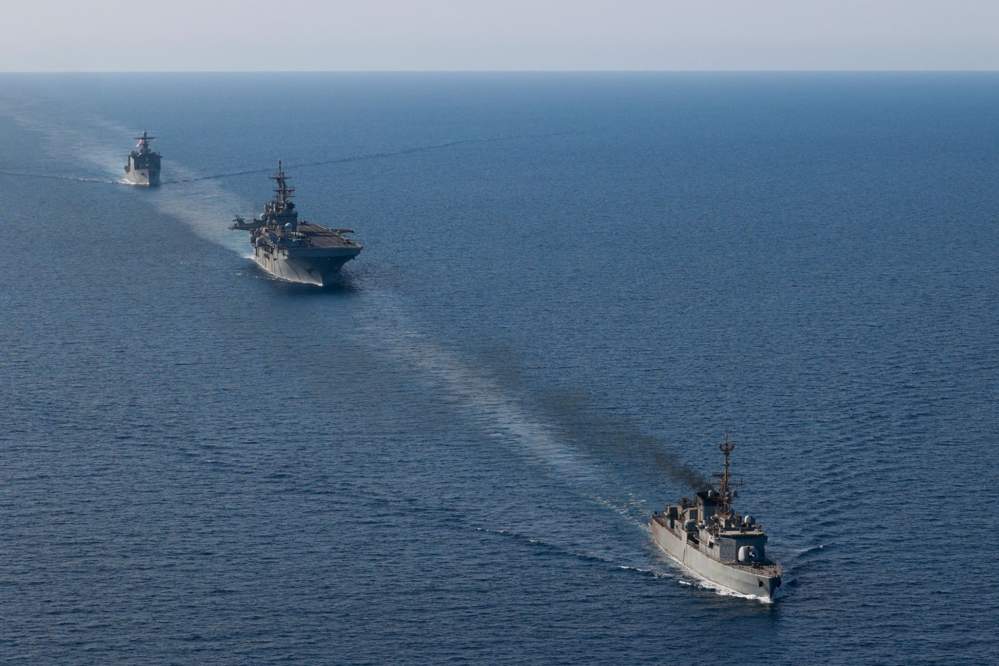 Saudi and US ships in the Red Sea in 2023