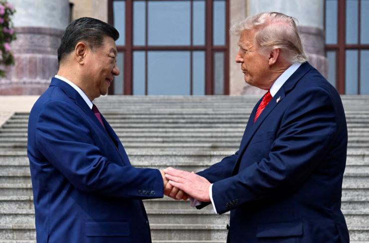 Chinese leader Xi Jinping and US President Donald Trump