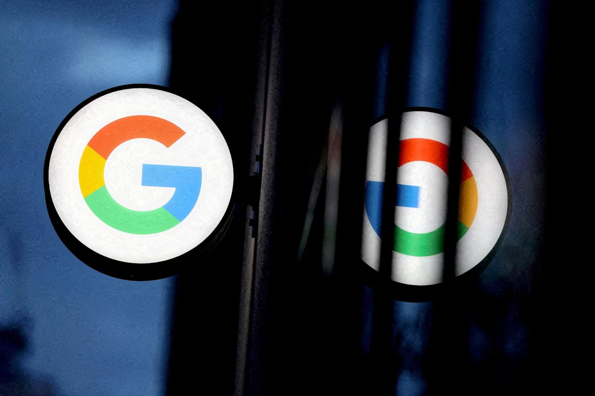 The logo for Google is seen at a Google store in Manhattan, New York City